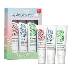 NWT - Briogeo Hydrate + Repair Scalp + Hair Mask Kit
